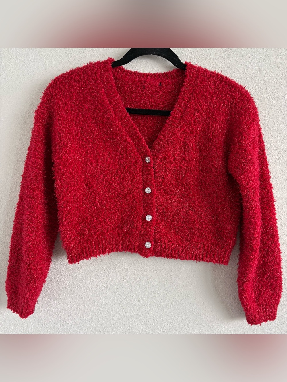 Fuzzy cardigan